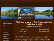 Tablet Screenshot of lakeofthepines.cc